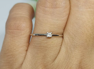 Daisy Dainty Engagement Ring