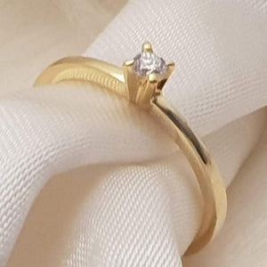 Dahlia Dainty Engagement Ring