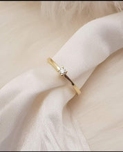 Load image into Gallery viewer, Dahlia Dainty Engagement Ring