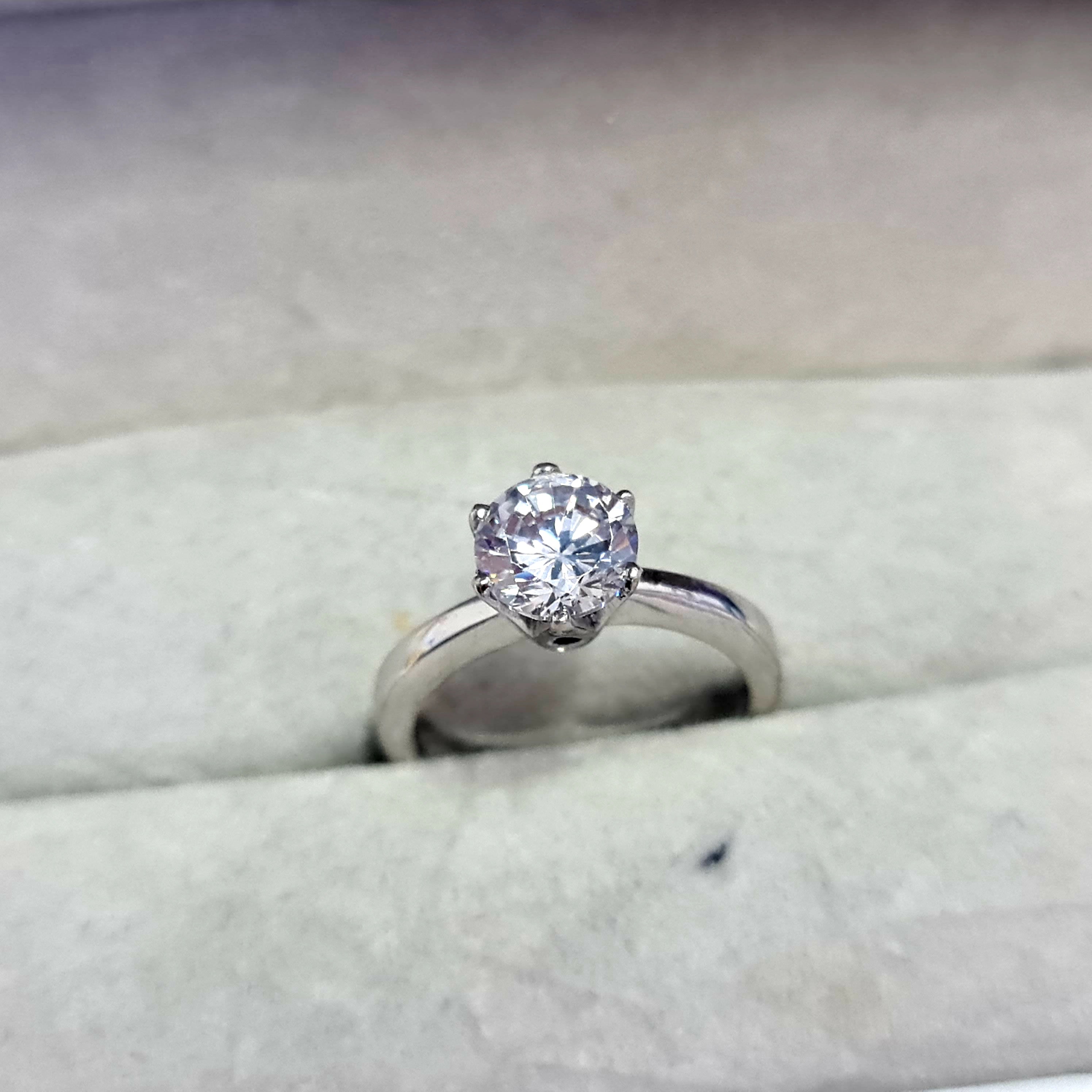 Calix Solitaire Engagement Ring