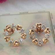 Heart and Diamonds Sale Earrings