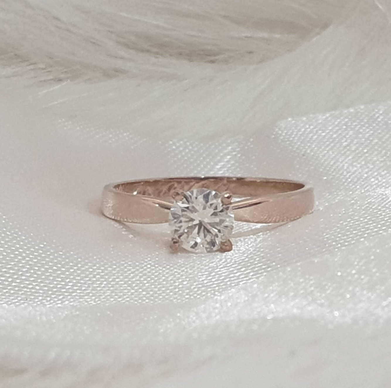 Aaron solitaire engagement ring