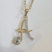 Load image into Gallery viewer, Letter Necklace with Stones