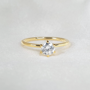 Bunch Solitaire Engagement Ring