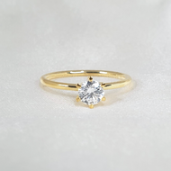 Bunch Solitaire Engagement Ring